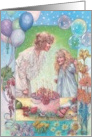 Illustrated Floral & Balloon Birthday card