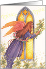 Rejoice Easter Angel & Lily, Glowing Church card