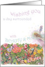 Flower Fairy Magical Birthday Wishes card