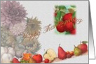 Thanksgiving Greetings with Illustrated Fall Bounty card