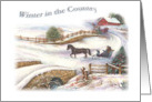 Illustrated Country Christmas from All of Us card