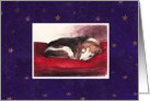 Adorable Sleepy Pup Portrait Any Occasion card