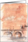 Bonjour from Paris Sketchbook card