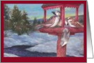 Christmas Winter Wonderland Birdfeeder card