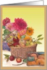 Thanksgiving Floral Apple Basket card