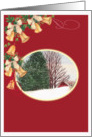 SAFE AND SOBER HOLIDAY, Winter Christmas Scene card