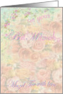 Bat Mitzvah Granddaughter Pastel Roses card