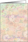 Bat Mitzvah Romantic Pastel Roses card