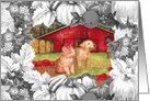 Thank You For Volunteering Country Pet Illustration card