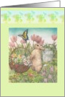 Beautiful Mother’S Birthday Wish Bunny Illustration Psalms 100:5 card