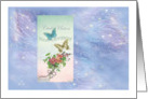 Civil Union Announcement Butterfly Stardust card