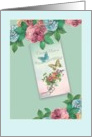 Civil Union Announcement Butterfly Roses Illustration card