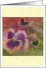 Civil Union Announcement Pansy Butterfly Illustration card