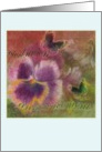 Civil Union Announcement Pansy Butterfly Illustration card