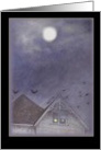 Haunted House Full Moon Bootiful Halloween card