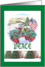 Peace Winter Patriotic Traditional Landscape card