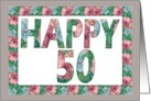 Happy 50 Birthday card