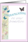 Congratulations on Your Promotion, Illustrated Butterfly card