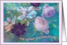 Congratulations on your promotion, floral oil painting card