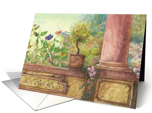 Flower Fairy Butterfly Fantasy Illustration card (1187956)