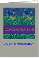 for Daughter Illustrated Congrats On Engagement card