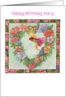 magical flower fairy name specific birthday card