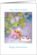 Anniversary Name Specific Magical Flower Fairy card