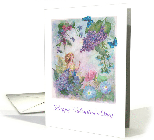 Custom Valentine for Twins Flower Fairy card (1236150)