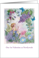 First Valentine Flower Fairy custom front card