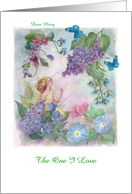 Name Specific Valentine Flower Fairy card