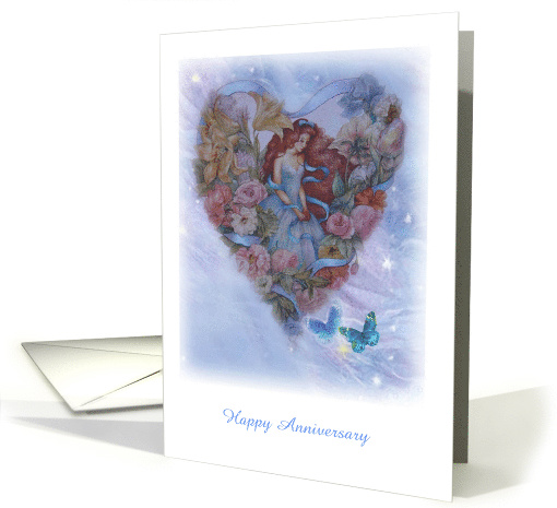 Valentine Anniversary Flower Fairy Custom Front card (1241316)