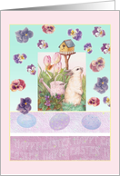 Miss You illustrated Easter Bunny card