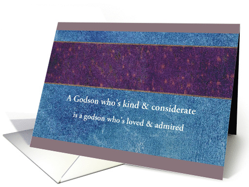 Personalize Birthday Blue & Purple Custom Front card (1259756)