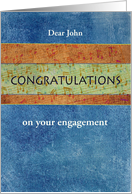 Son’s Engagement Congratulations Custom Front card