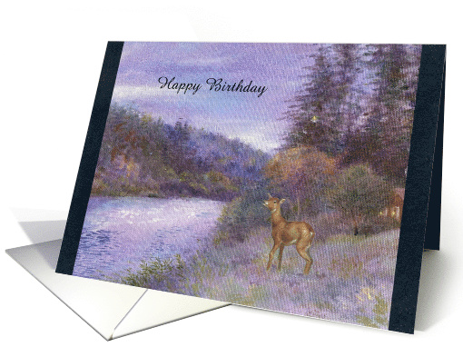 birthday endodondist wildlife painting custom front card (1278496)