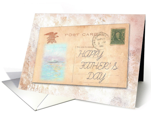 Father's Day like a son Nautical card (1286070)