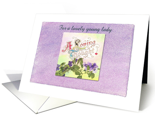 Congrats Romantic Orchid Floral Hand Painted Fonts card (1335866)