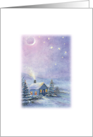 Same Sex Wife Magical Snowscape card