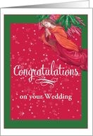 Wedding Congrats Illustrated Angel custom front card