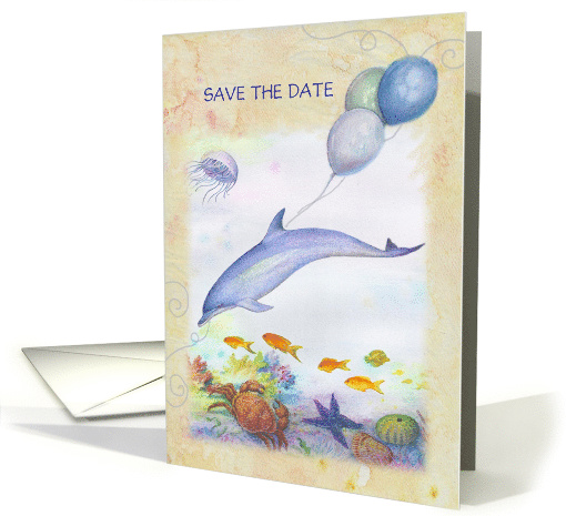 Save the Date Nautical Surprise Party card (1510308)