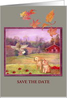 Save the Date Thanksgiving Party card