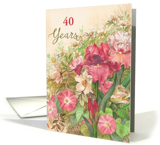 Granddaughter Birthday Age Specific with Summer Botanical card