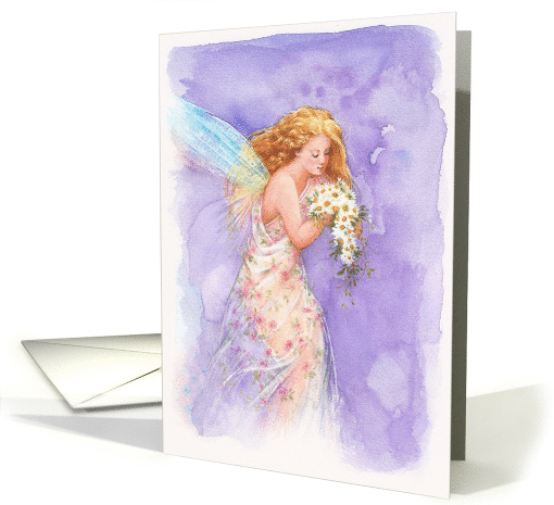 Fantasy Birthday Bouquet Flower Fairy card (225255)