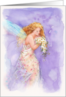 Fantasy Birthday Bouquet Flower Fairy card