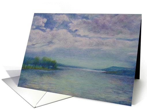 Skyscape With Sparkling Lake View Landscape card (240993)