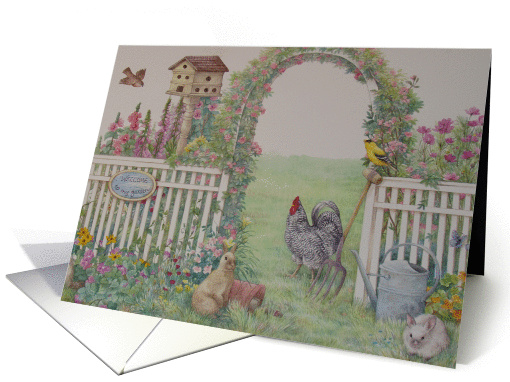welcome greeting from my illustrated garden card (241676)