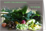 Happy Thanksgiving Fall Vegetable card
