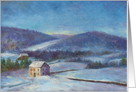 Business Holiday Invitation Traditional Winter Landscape card