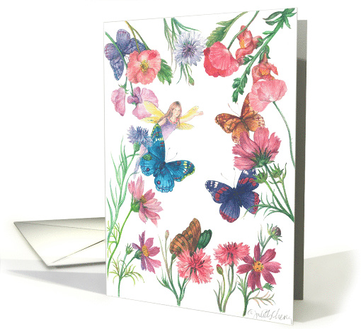 Flower Fairy Custom Valentine's Day card (337322)