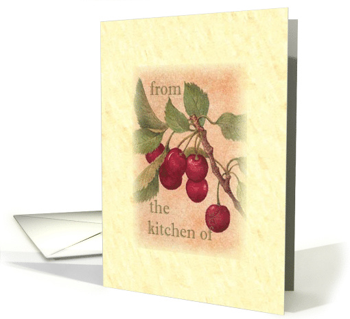 Illustrated Cherry Personalized Greeting card (386254)